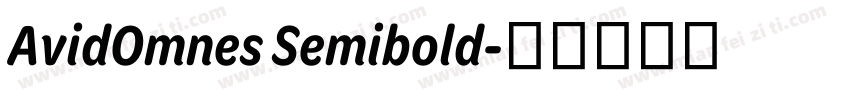 AvidOmnes Semibold字体转换